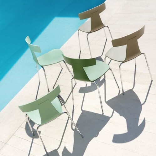 Plank - Remo Plastic Chair Stuhl Gestell verzinkt